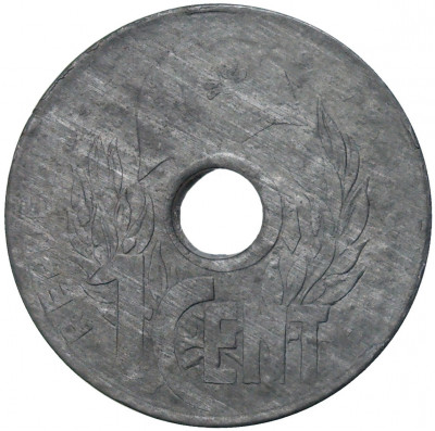 1 цент 1941 года Французский Индокитай