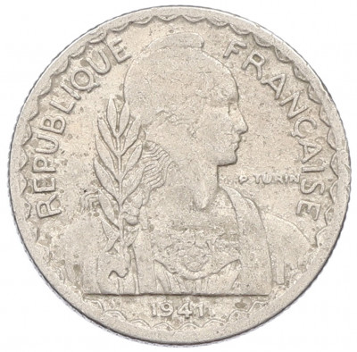 10 сантимов 1941 года Французский Индокитай