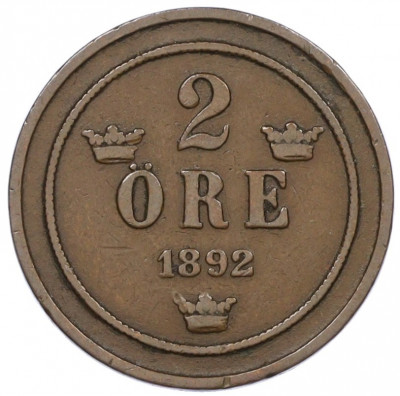 2 эре 1892 года Швеция