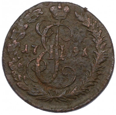 Денга 1791 года КМ