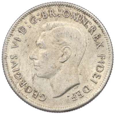 1 флорин 1951 года Австралия «50 лет Федерации»