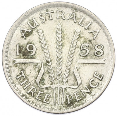 3 пенса 1958 года Австралия