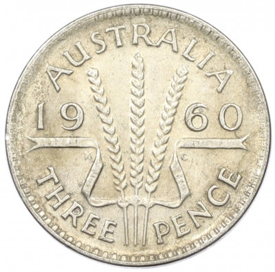 3 пенса 1960 года Австралия