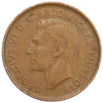 1/2 пенни 1951 года Австралия