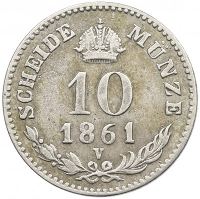 10 крейцеров 1861 года Австрия