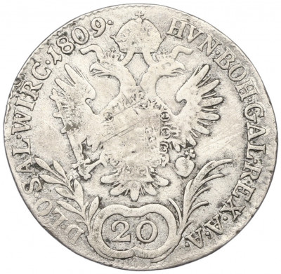 20 крейцеров 1809 года А Австрия