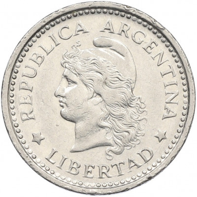 1 песо 1957 года Аргентина