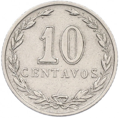 10 сентаво 1925 года Аргентина