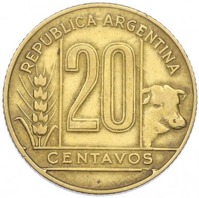 20 сентаво 1949 года Аргентина
