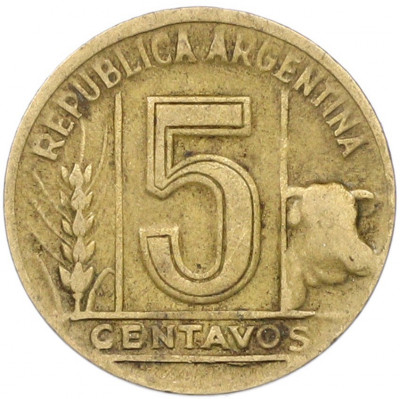 5 сентаво 1949 года Аргентина
