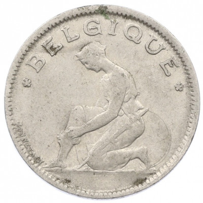 1 франк 1930 года Бельгия (Надпись на французском — BELGIQUE)