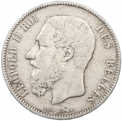 5 франков 1870 года Бельгия