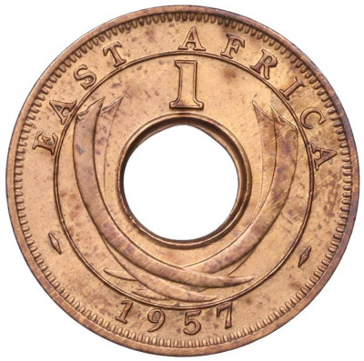1 цент 1957 года Британская Восточная Африка