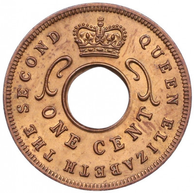 1 цент 1957 года Британская Восточная Африка