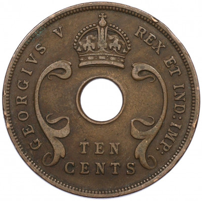 10 центов 1934 года Британская Восточная Африка