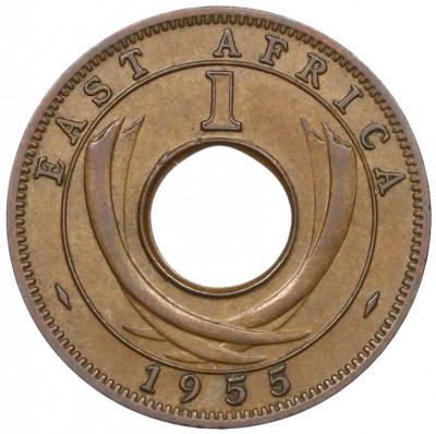 1 цент 1955 года Британская Восточная Африка