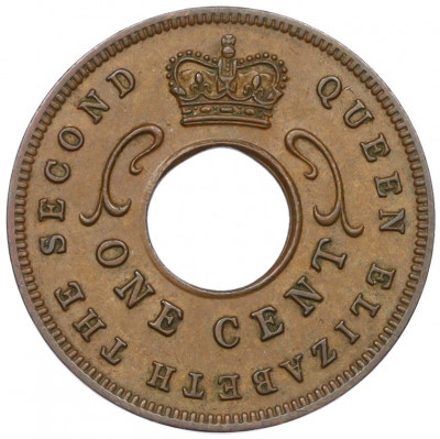 1 цент 1955 года Британская Восточная Африка