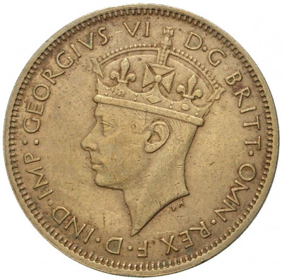 1 шиллинг 1943 года Британская Западная Африка