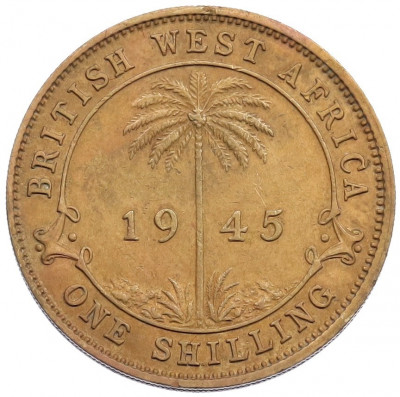 1 шиллинг 1945 года Н Британская Западная Африка