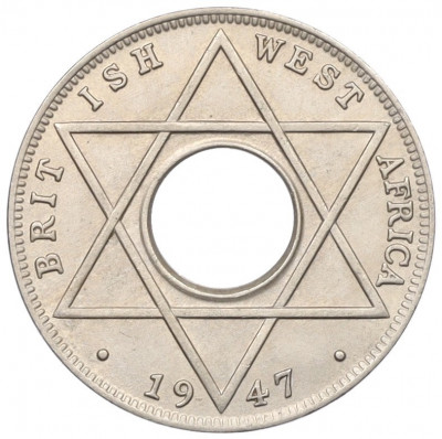 1/10 пенни 1947 года Британская Западная Африка