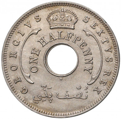 1/2 пенни 1949 года Н Британская Западная Африка