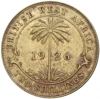 2 шиллинга 1926 года Британская Западная Африка
