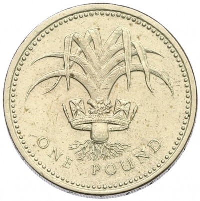 1 фунт 1985 года Великобритания