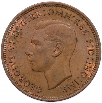 1/2 пенни 1945 года Великобритания