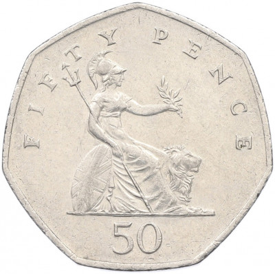 50 пенсов 1997 года Великобритания