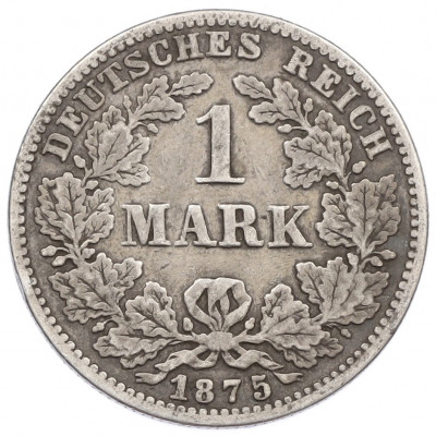 1 марка 1875 года G Германия
