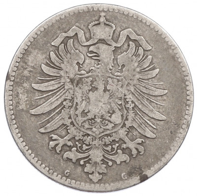 1 марка 1875 года G Германия