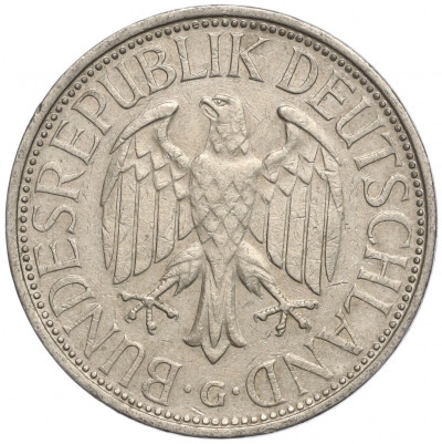 1 марка 1971 года G Западная Германия (ФРГ)