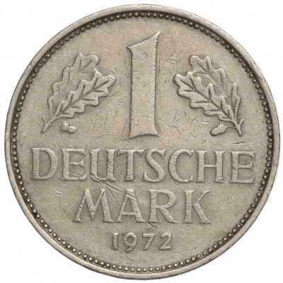1 марка 1972 года D Западная Германия (ФРГ)
