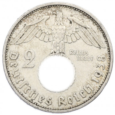 2 рейхсмарки 1938 года A Германия