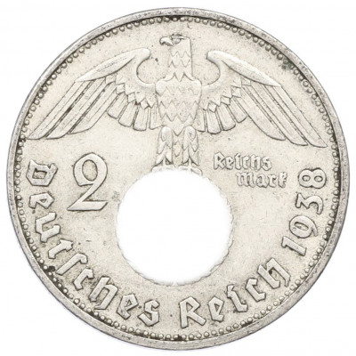 2 рейхсмарки 1938 года B Германия