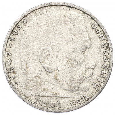 2 рейхсмарки 1938 года B Германия