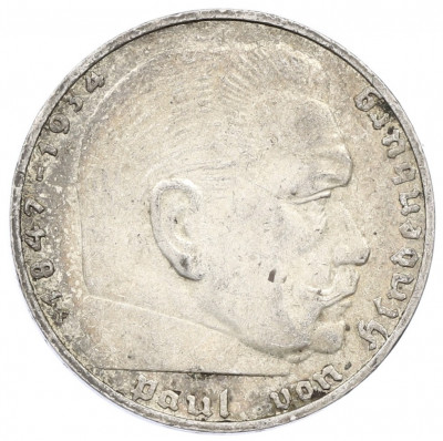 2 рейхсмарки 1938 года F Германия