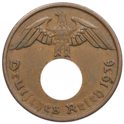 2 рейхспфеннига 1936 года A Германия