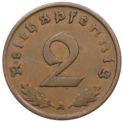 2 рейхспфеннига 1936 года A Германия