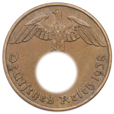 2 рейхспфеннига 1938 года A Германия