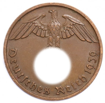 2 рейхспфеннига 1939 года B Германия