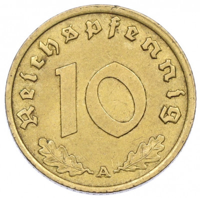 10 рейхспфеннигов 1938 года A Германия