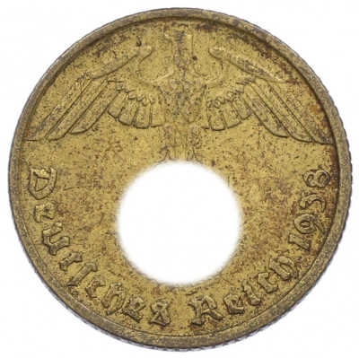 10 рейхспфеннигов 1938 года E Германия