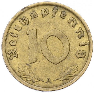 10 рейхспфеннигов 1938 года А Германия