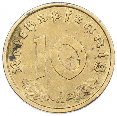 10 рейхспфеннигов 1939 года A Германия