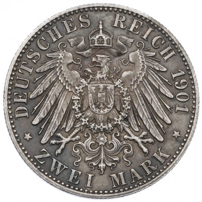 2 марки 1901 года Германия (Пруссия) «200 лет Пруссии»
