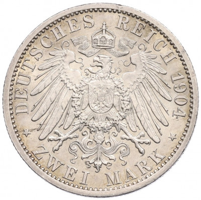 2 марки 1904 года Германия (Гессен) «400 лет со дня рождения Филиппа I Великодушного»