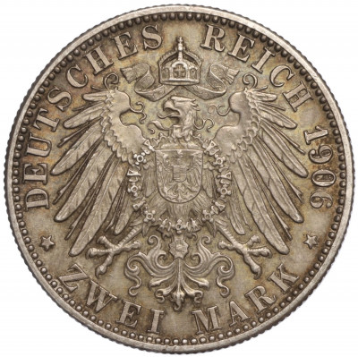 2 марки 1906 года Германия (Баден) «50 лет свадьбе Фридриха I и Луизы Прусской»