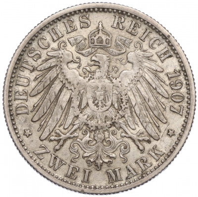 2 марки 1907 года Германия (Вюртемберг)