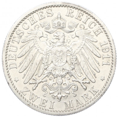 2 марки 1911 года Германия (Любек)